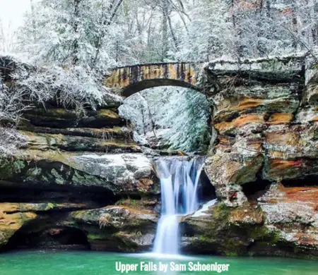 Upper Old Man's Cave Falls - <a href="http://www.naturalohioadventures.com/upper-old-mans-cave-falls.html">Photo Source</a>
